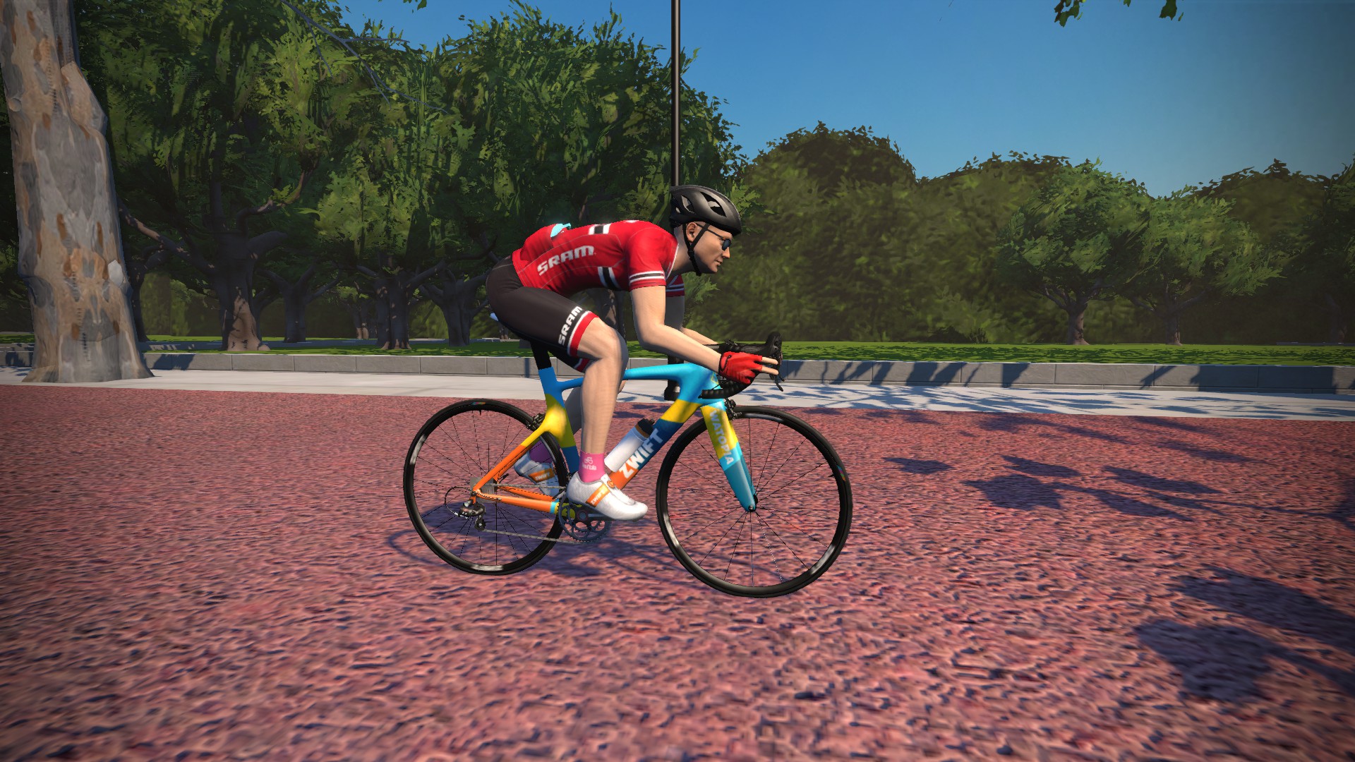 Zwift Free Ride London 8 Cycling Indoors