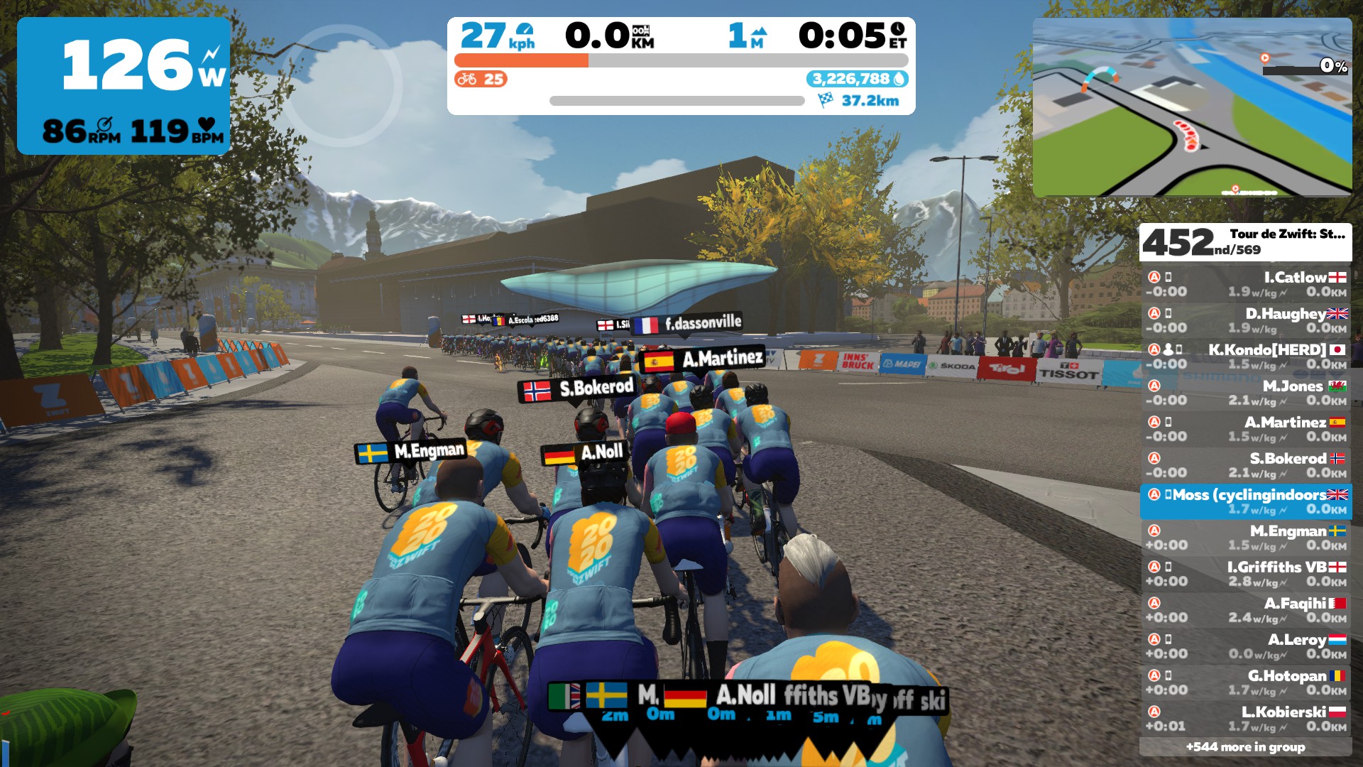 Tour De Zwift: Stage 2 Long Distance | Cycling Indoors