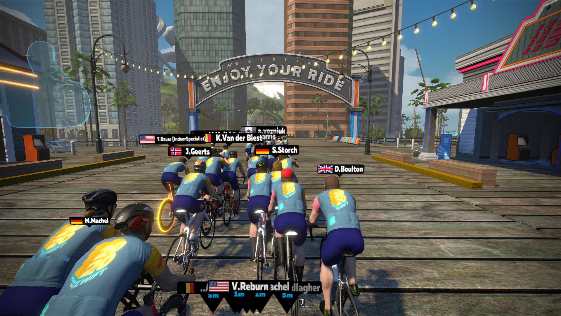 Tour De Zwift: Stage 3 Group Ride - Long Distance | Cycling Indoors