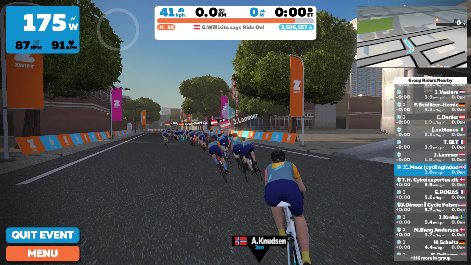 Tour De Zwift: Stage 6 Race (C) | Cycling Indoors