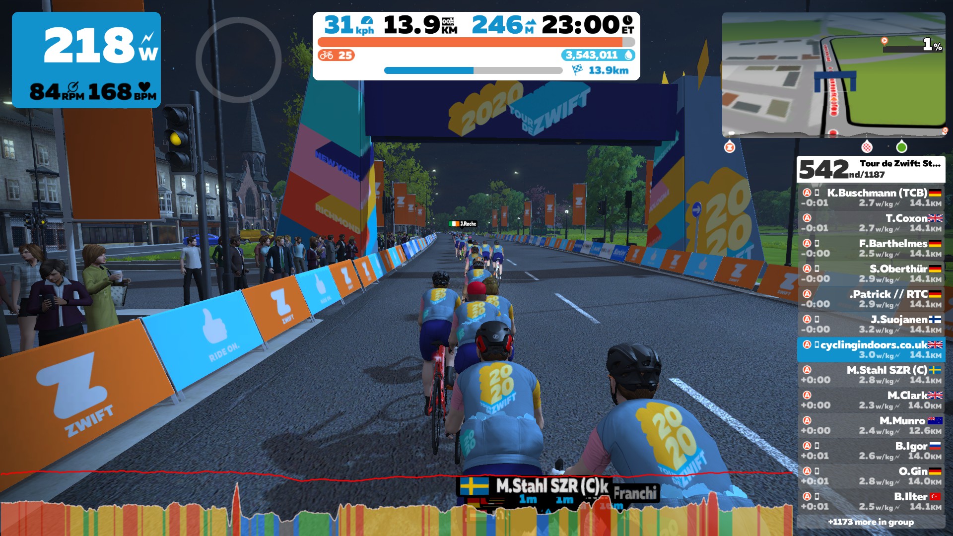 Tour De Zwift: Stage 7 - Long Distance | Cycling Indoors