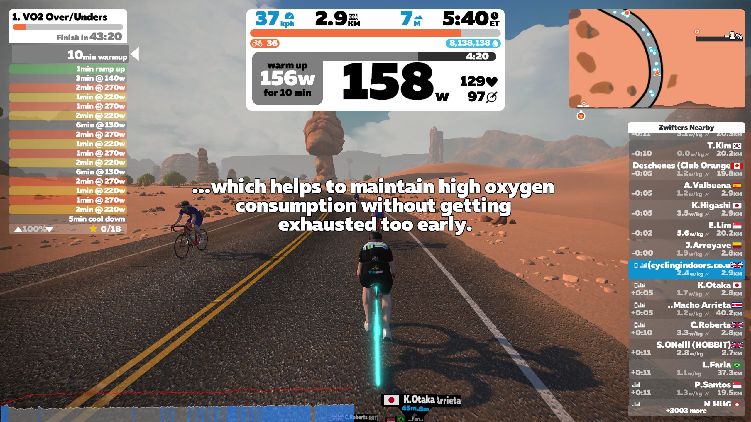 Zwift Academy Road: Workout 1 | VO2 Over/Unders | Cycling Indoors