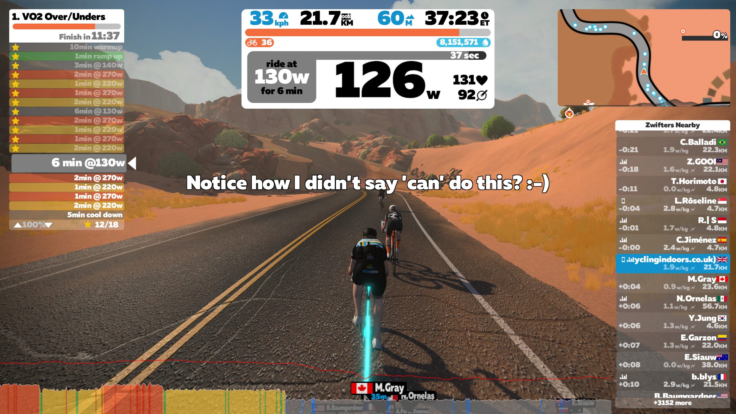 Zwift Academy Road: Workout 1 | VO2 Over/Unders | Cycling Indoors