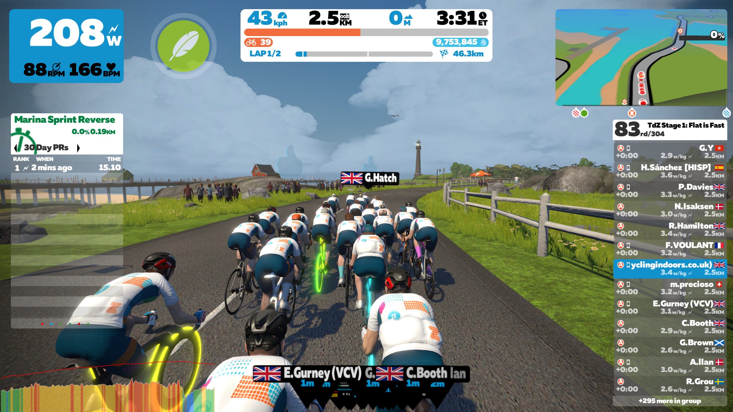 Tour De Zwift 2022 Stage 1: Long Ride | Cycling Indoors