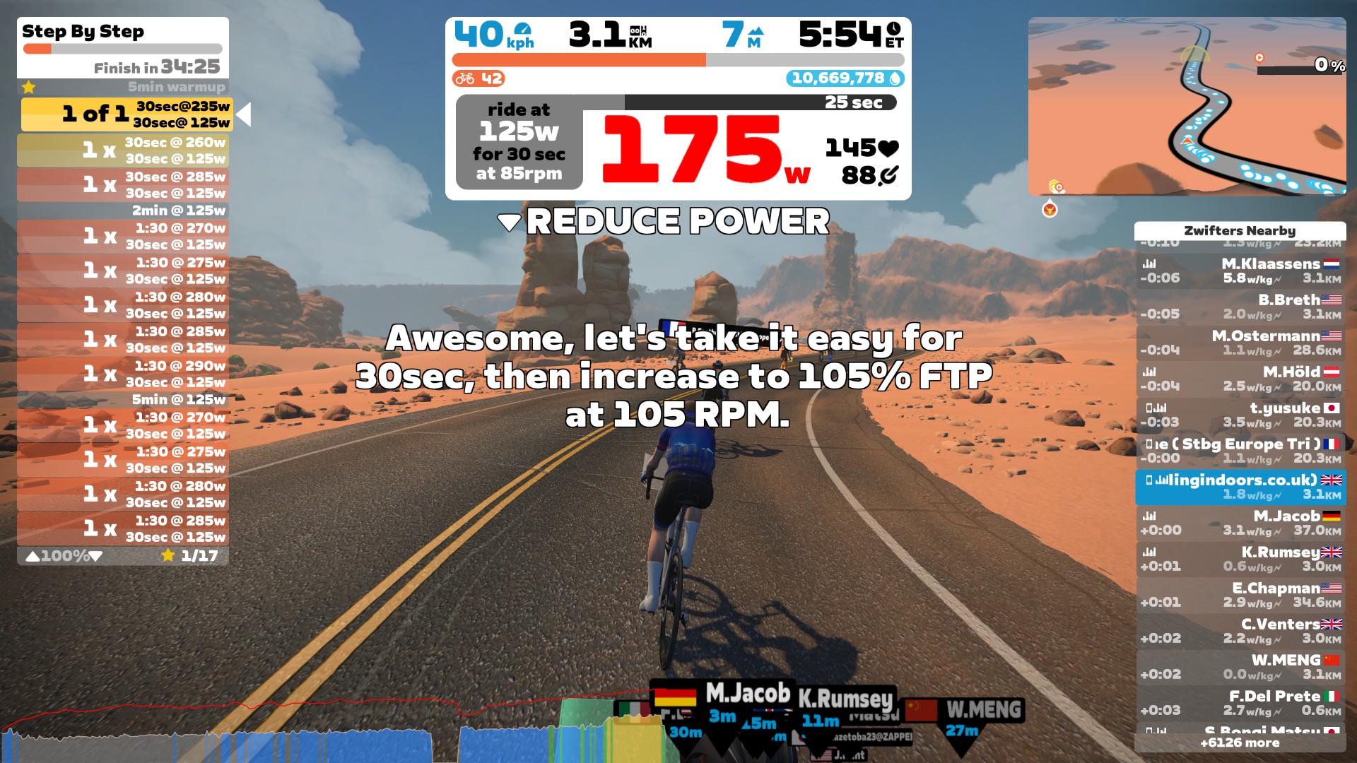 [AoC Day #8] Zwift Workout Of The Week: Step By Step | Cycling Indoors