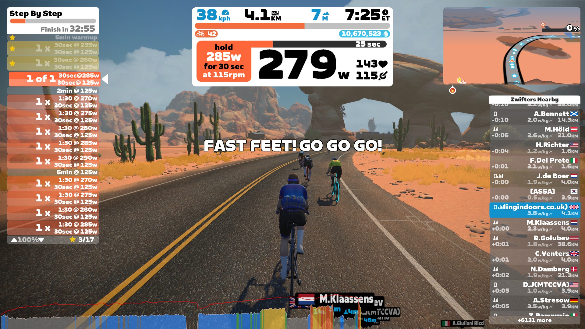 [AoC Day #8] Zwift Workout Of The Week: Step By Step | Cycling Indoors