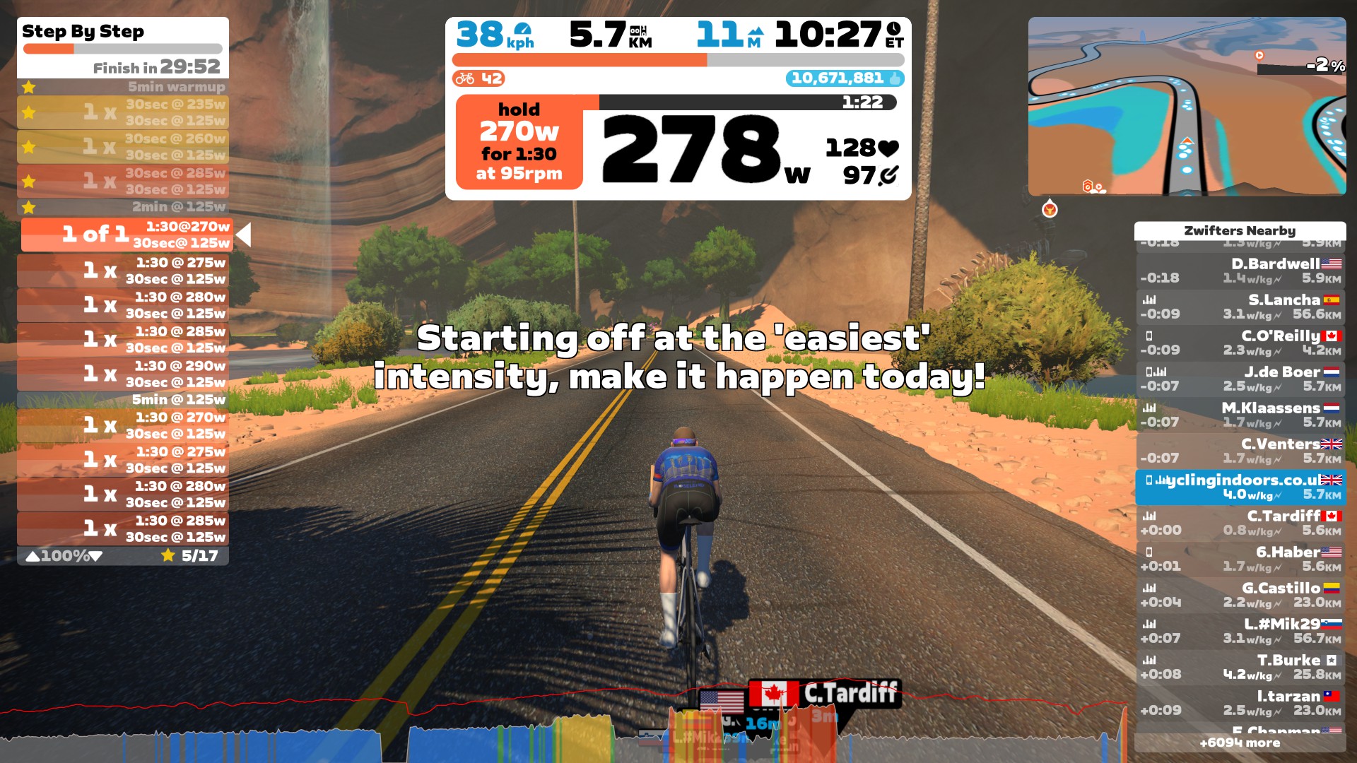 [AoC Day #8] Zwift Workout Of The Week: Step By Step | Cycling Indoors